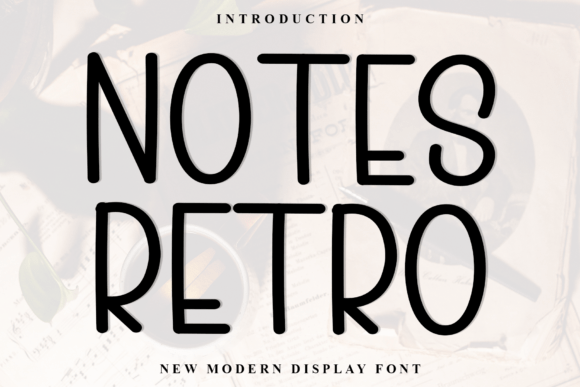 Notes Retro Font