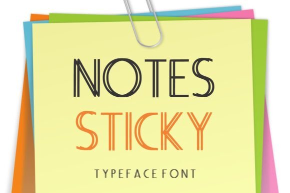Notes Sticky Font