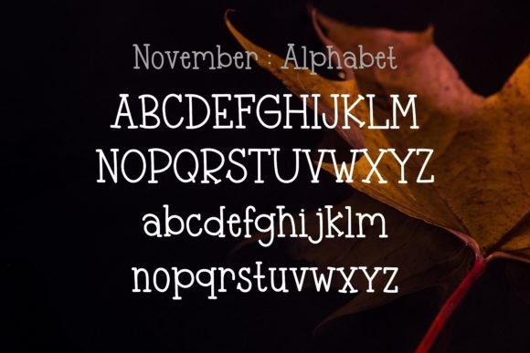 November Font preview 5