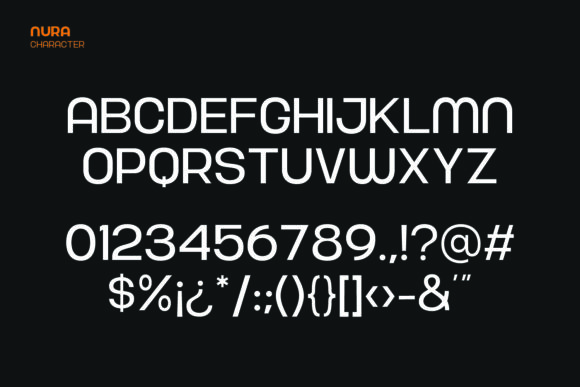 Nura Font preview 2