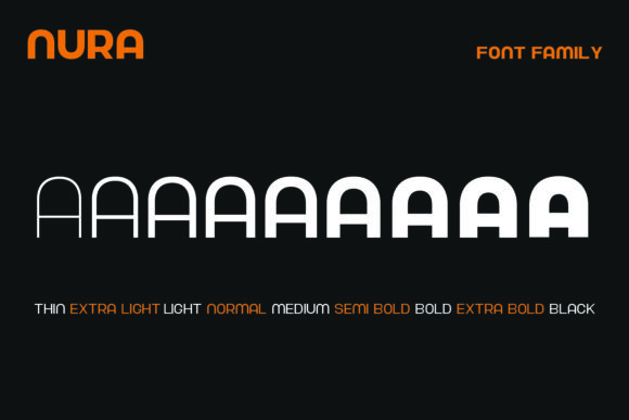 Nura Font preview 3