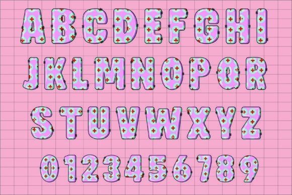 Nurse 3d Font Font preview 4