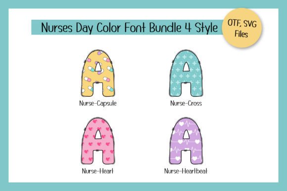 Nurse Alphabet Font preview 3