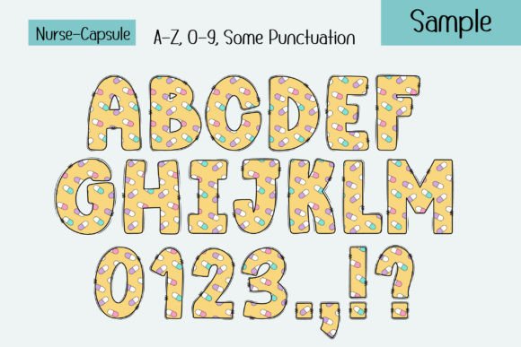 Nurse Alphabet Font preview 4