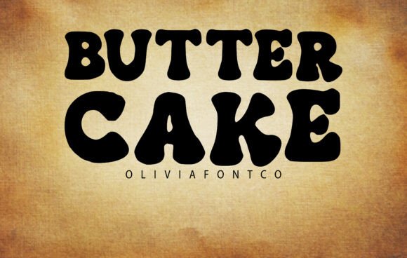 Butter Cake Font preview 2