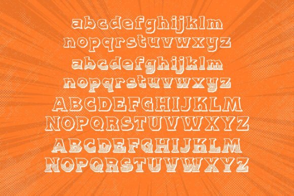 Nutty Knockout Font preview 2