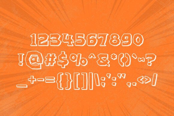 Nutty Knockout Font preview 3