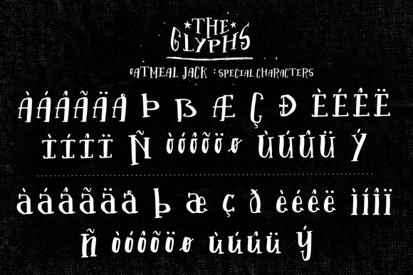Oatmeal Jack Font preview 2