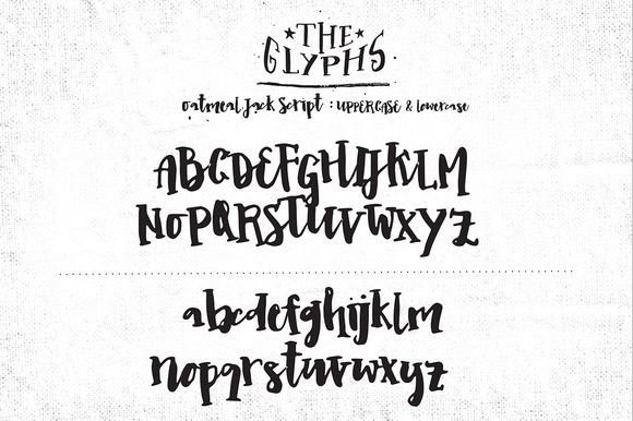 Oatmeal Jack Font preview 3