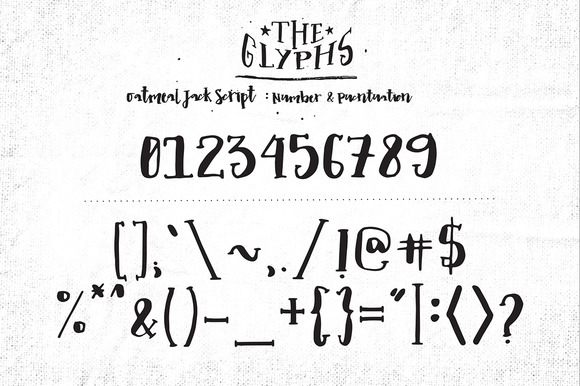 Oatmeal Jack Font preview 4