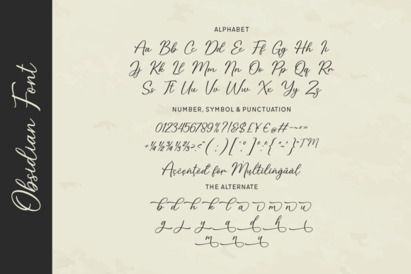 Obsidian Font preview 4
