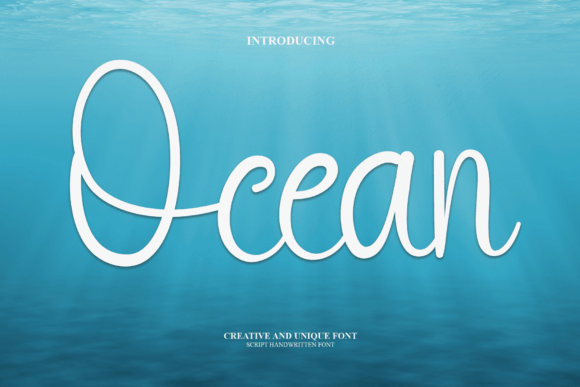 Ocean Font preview 2