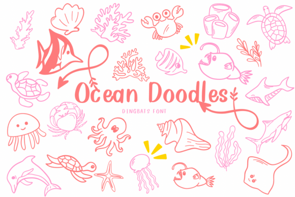 Ocean Doodles Font