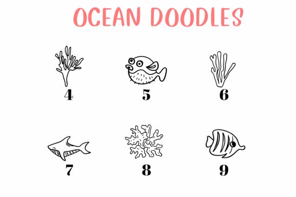Ocean Doodles Font preview 4