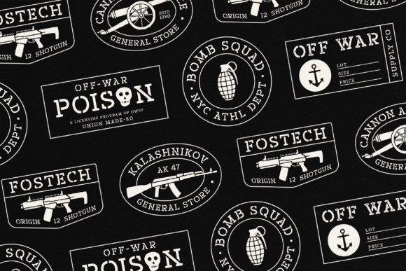 Off War Font preview 4