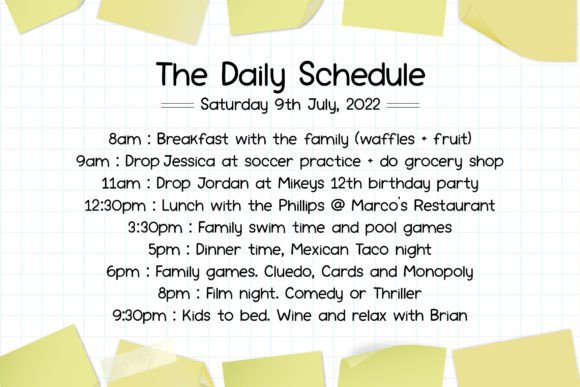 Office Notes Font preview 2
