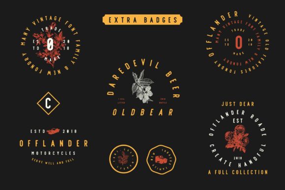 Offlander Family Font preview 3