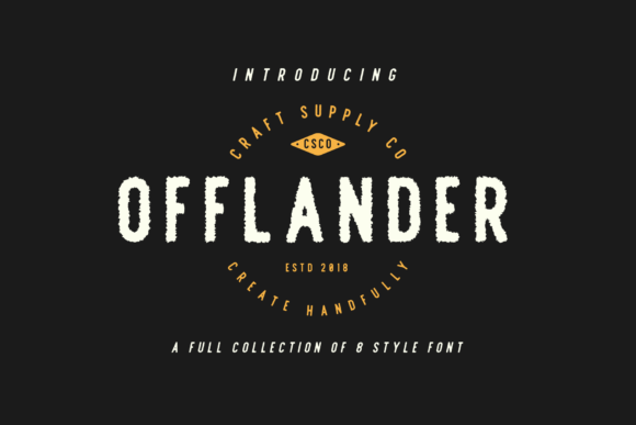 Offlander Family Font preview 4