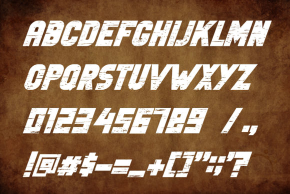 Old Car Font preview 3