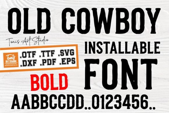 Old Cowboy Bold Font preview 2
