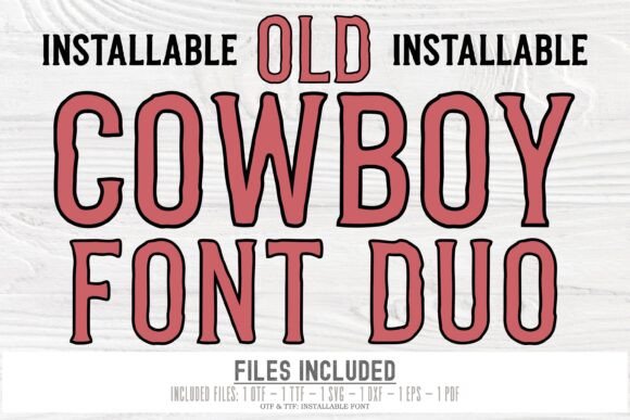 Old Cowboy Duo Font preview 3