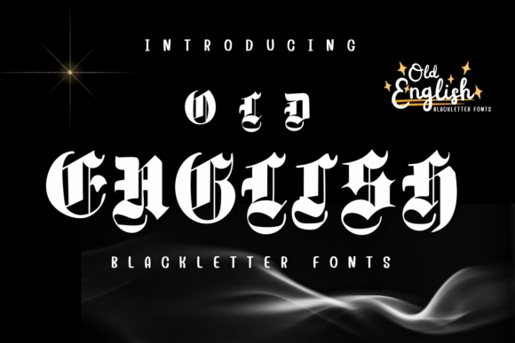 Old English Font preview 2