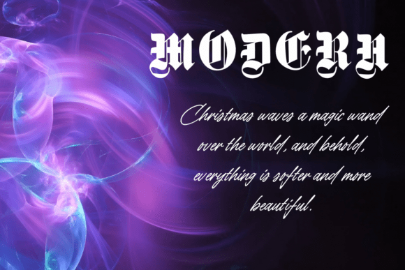 Old English Font preview 8