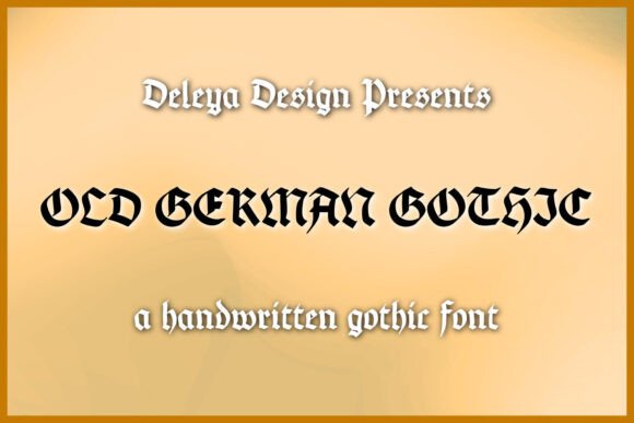 Old German Gothic Font
