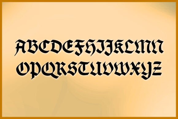 Old German Gothic Font preview 2