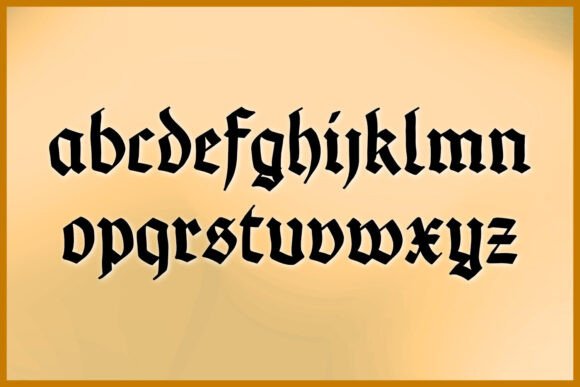 Old German Gothic Font preview 3
