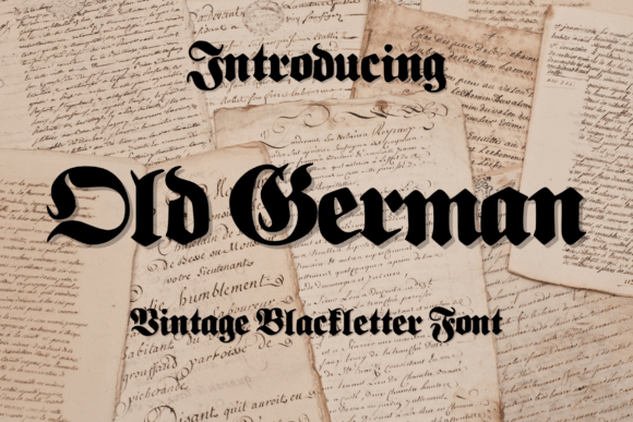 Old German Font preview 2