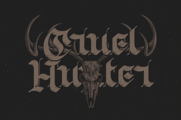 Old Skull Font preview 3
