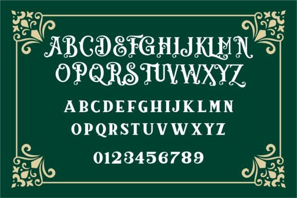 Old Vintage Victorian Font preview 2