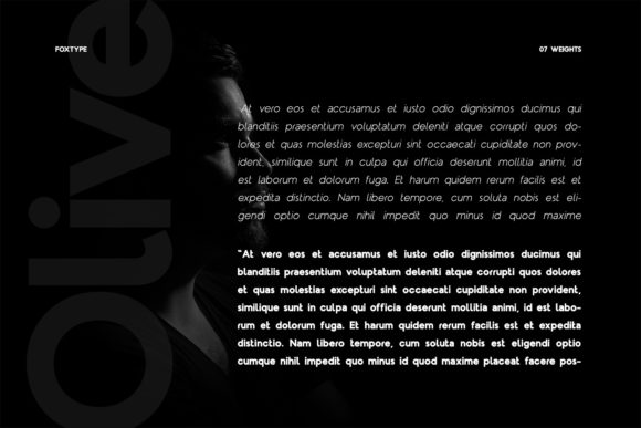 Olive Font preview 4