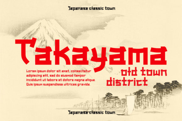 Onari Faux Japanese Font preview 2