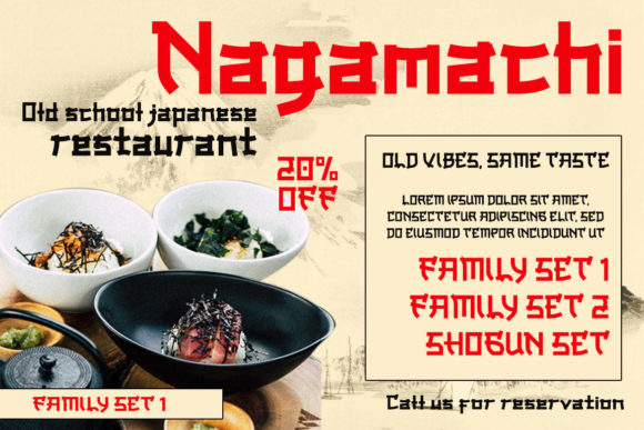 Onari Faux Japanese Font preview 3