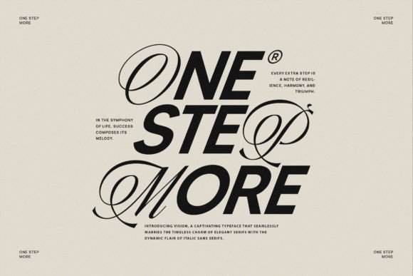 One Step More Font