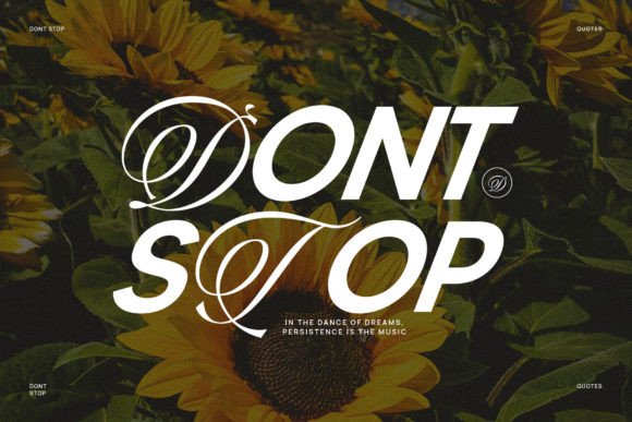One Step More Font preview 3
