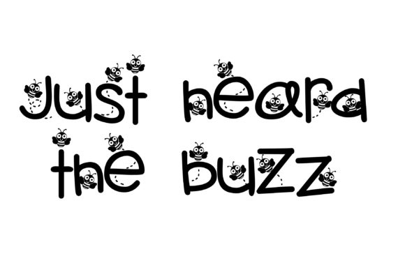 Baby Bumble Bee Font preview 2