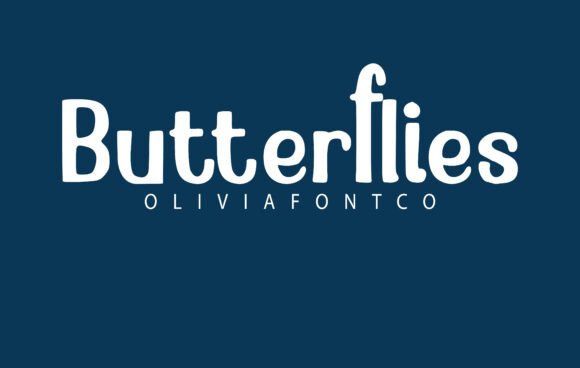 Butterflies Font preview 2