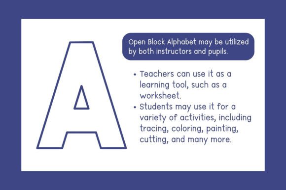 Open Block Alphabet Font preview 2