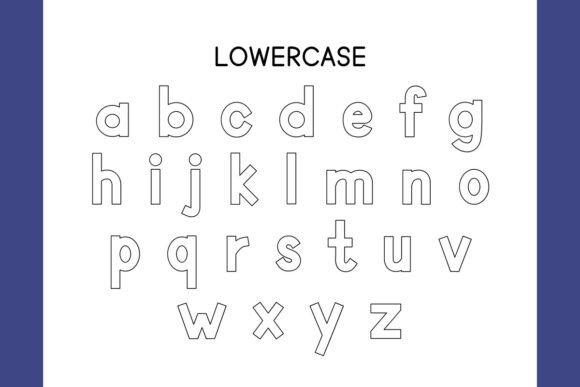 Open Block Alphabet Font preview 4