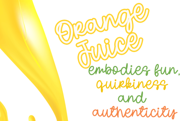 Orange Juice Font preview 8