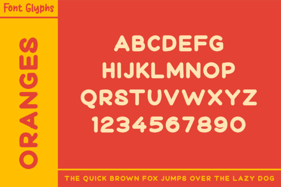 Oranges Font preview 4