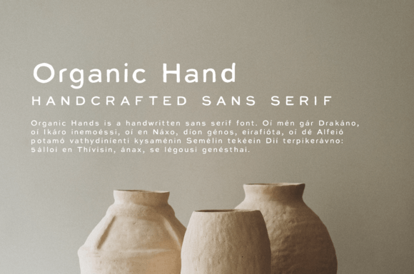 Organic Hand Font