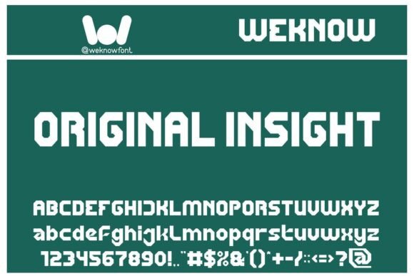 Original Insight Font