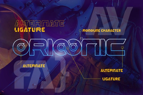 Orioonic Font preview 4