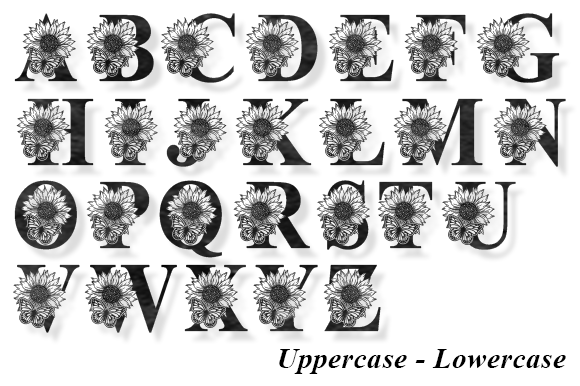 Butterfly and Sunflower Font preview 4
