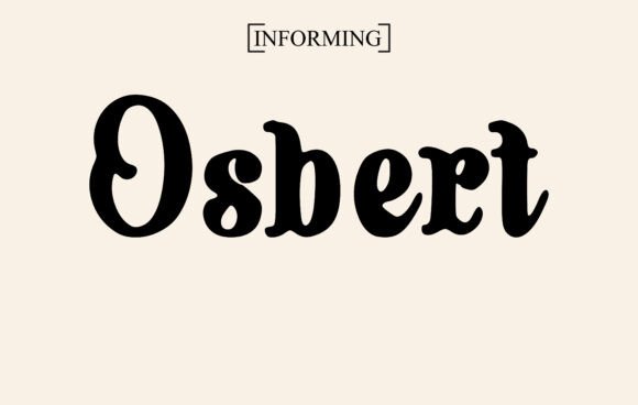Osbert Font preview 2