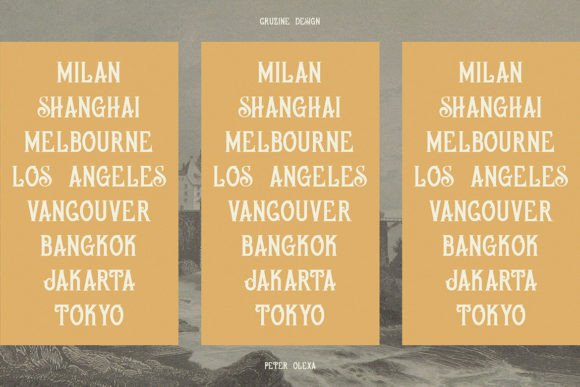 Osiris Font preview 3